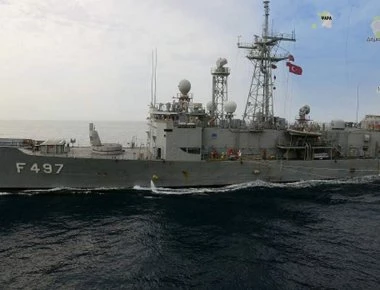 Τουρκική φρεγάτα σήμερα έξω από τα Ψαρά που επισκέφθηκε ο Α.Τσίπρας!